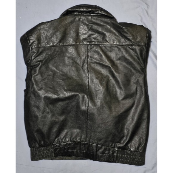 Vintage Hill & Archer Jacket Mens 42 Leather Bomber Quilted Lined 90s - Picture 5 of 8